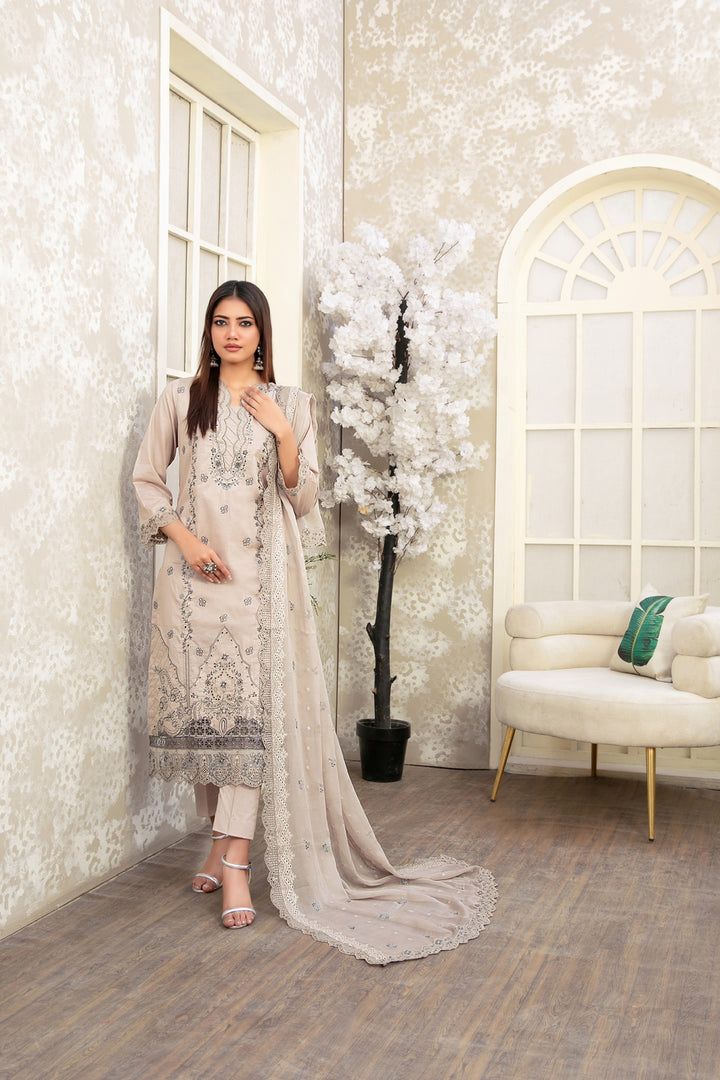 Shahid Tawakkal Volume Maharani Unstitched Lawn Suit – Summer Collection