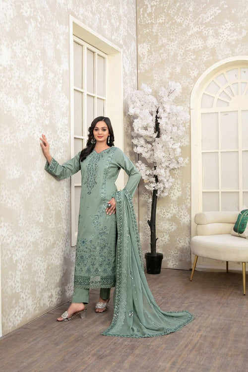 Shahid Tawakkal Volume Maharani Unstitched Lawn Suit – Summer Collection