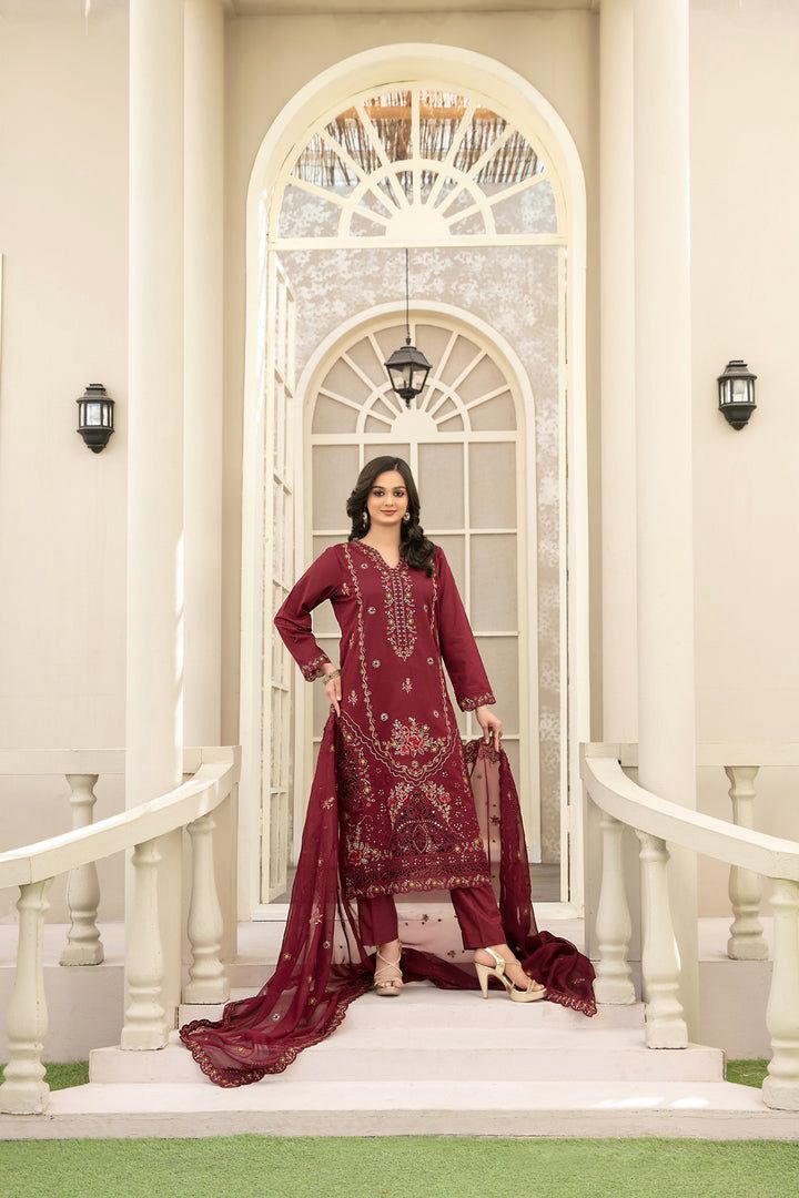 Shahid Tawakkal Volume Maharani Unstitched Lawn Suit – Summer Collection