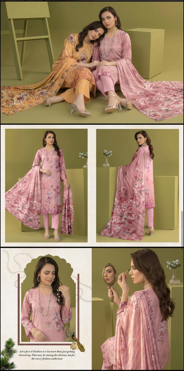 Milli Fashion Volume Bahar Ke Rang – Unstitched Lawn Suit Summer Collection
