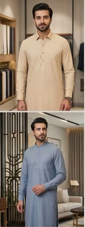 Gents Premium Branded Virsa Cotton – Luxury Unstitched Suit (100% Pure Cotton)